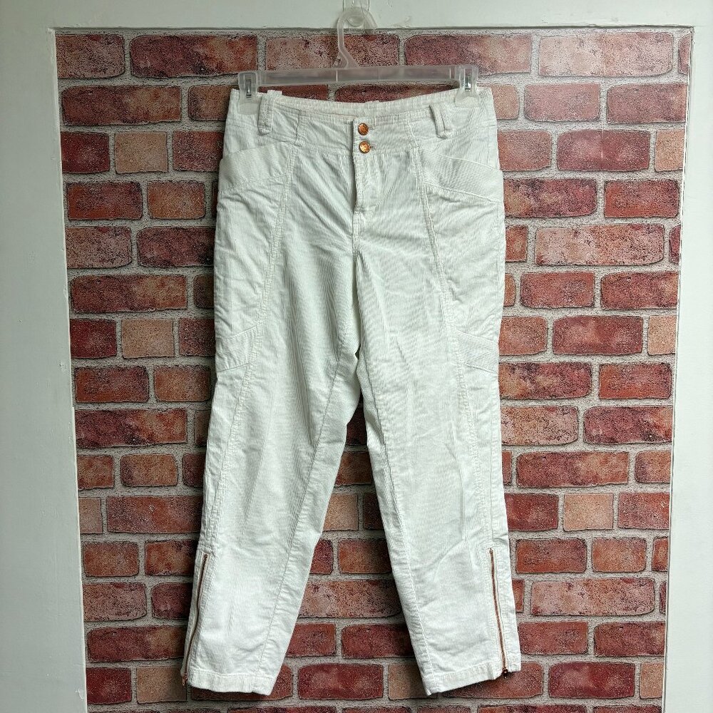 Anthropologie Pilcro Size 28  White Corduroy Pants